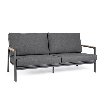 Outdoor-Sofa aus Stoff mit Aluminiumstruktur, Homemotion - Cara Viadurini