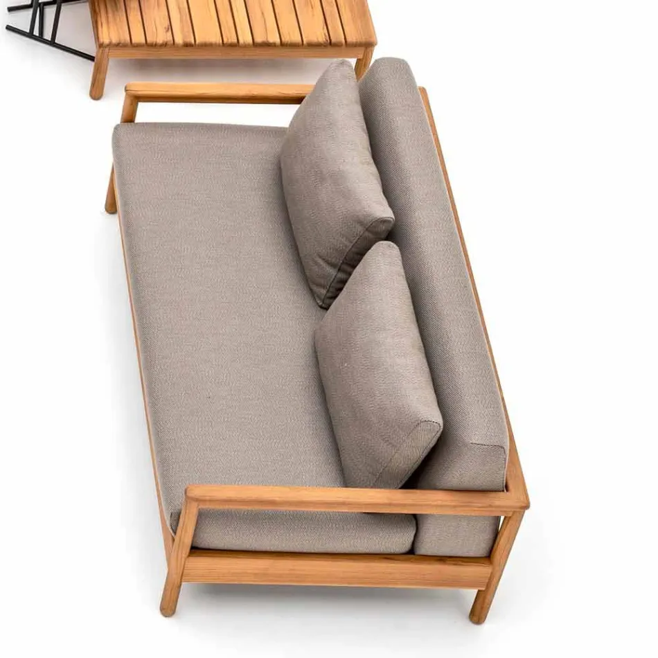 Modernes Varaschin Bali Außensofa mit gepolsterten Kissen Viadurini