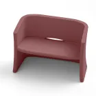 2-Sitzer-Gartensofa aus farbigem Polyethylen Made in Italy - Gomez Viadurini