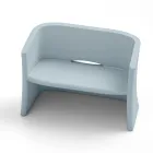 2-Sitzer-Gartensofa aus farbigem Polyethylen Made in Italy - Gomez Viadurini