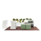 2-Sitzer-Gartensofa aus farbigem Polyethylen Made in Italy - Gomez Viadurini