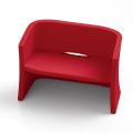 2-Sitzer-Gartensofa aus farbigem Polyethylen Made in Italy - Gomez