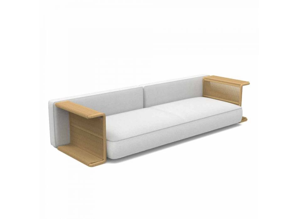 3-Sitzer-Gartensofa aus weißem, beige oder grauem Stoff - Cliff Decò Talenti
