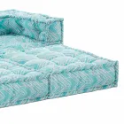 Ethnisches Zweisitzer-Gartensofa aus wasserabweisendem Stoff - Shamo Viadurini