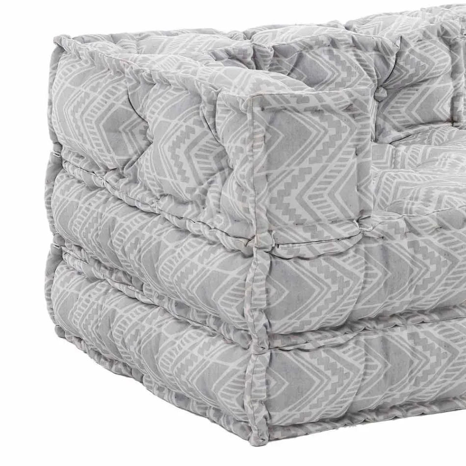 Ethnisches Zweisitzer-Gartensofa aus wasserabweisendem Stoff - Shamo Viadurini