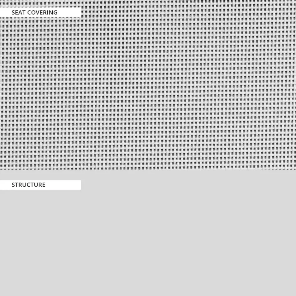 Gartensofa mit Aluminiumbasis und Textilene-Sitz Made in Italy - Maureen Viadurini