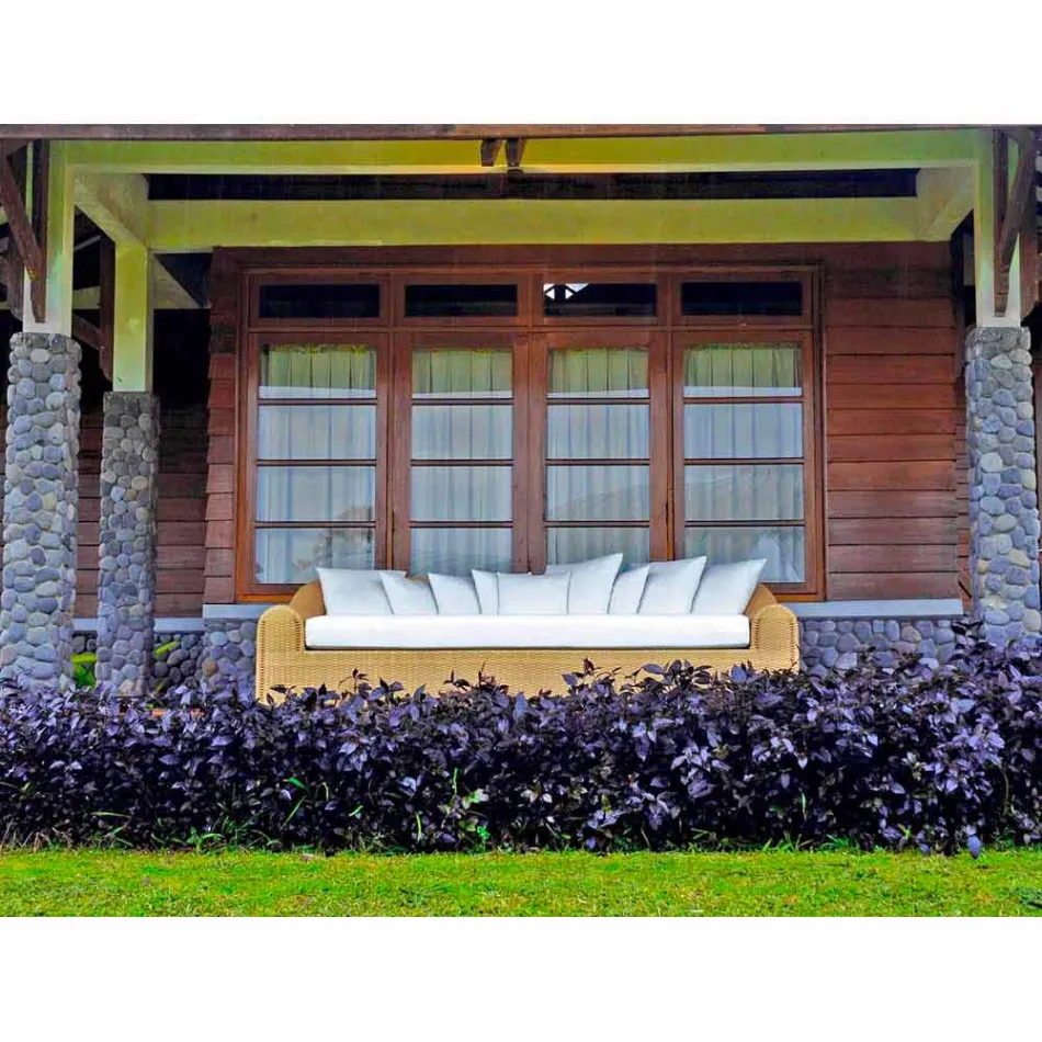 Gartensofa von dem großen handgewebte Cooper Viadurini