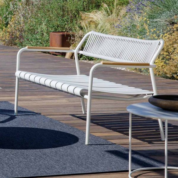 Aluminium gartensofa und seilrückenlehne - resplendent