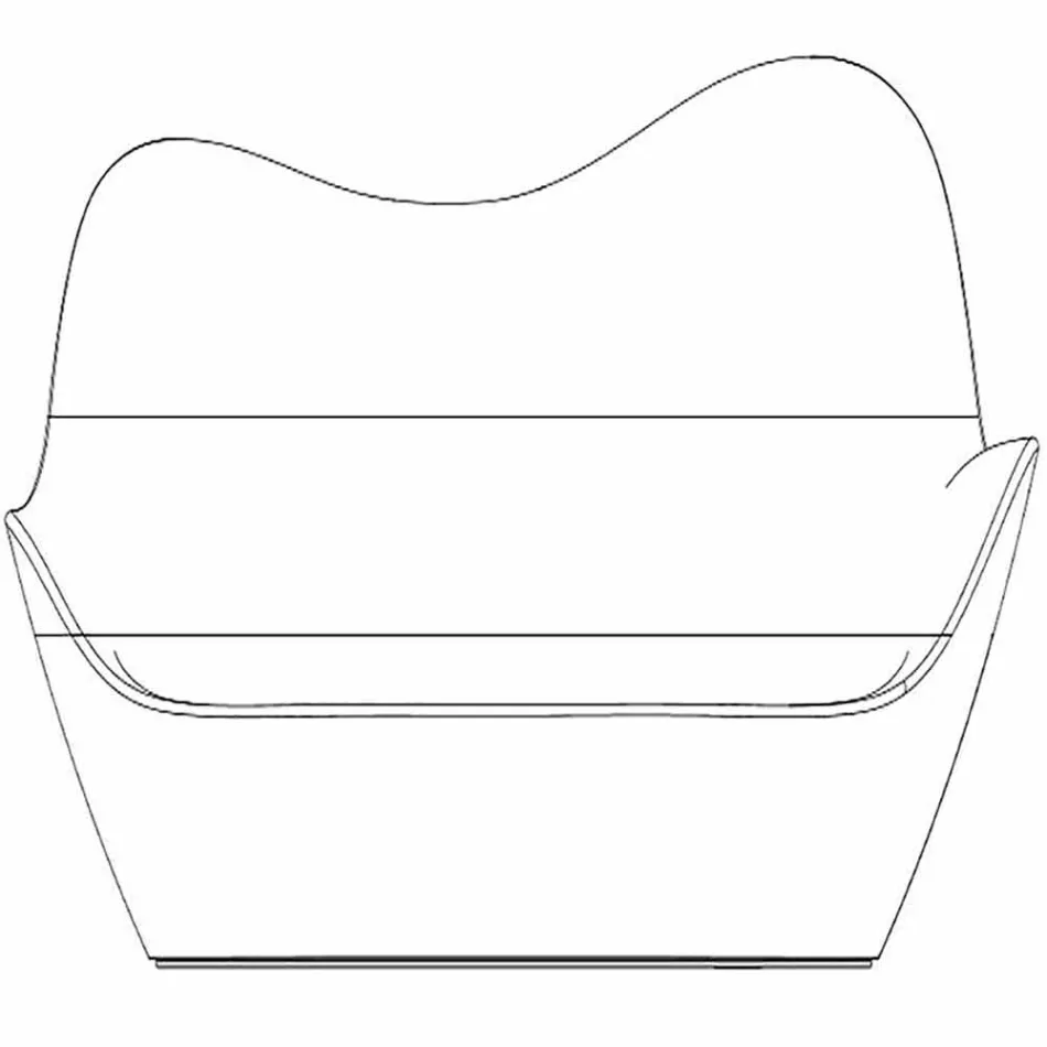 Modernes Gartensofa aus Polyethylen Sabinas von Vondom Viadurini