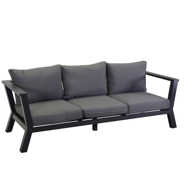 Gartensofa aus aluminium - pastellfarben