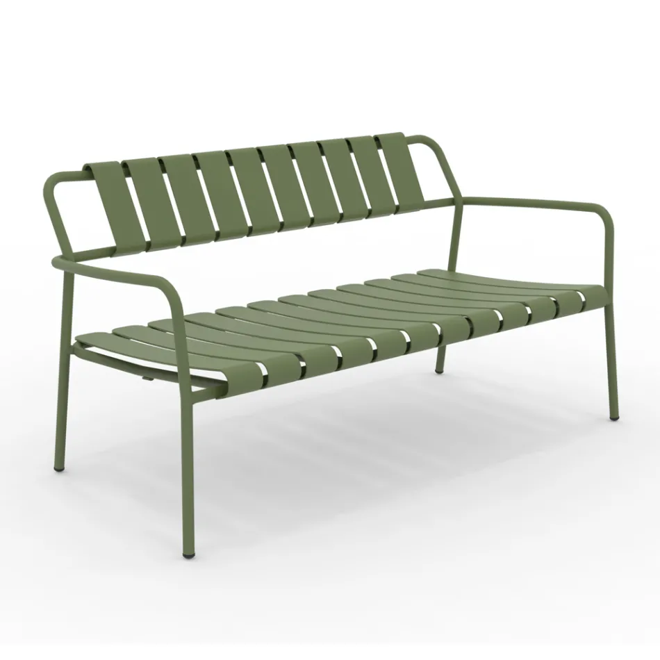 Gartensofa komplett aus Aluminium - Resplendent Viadurini