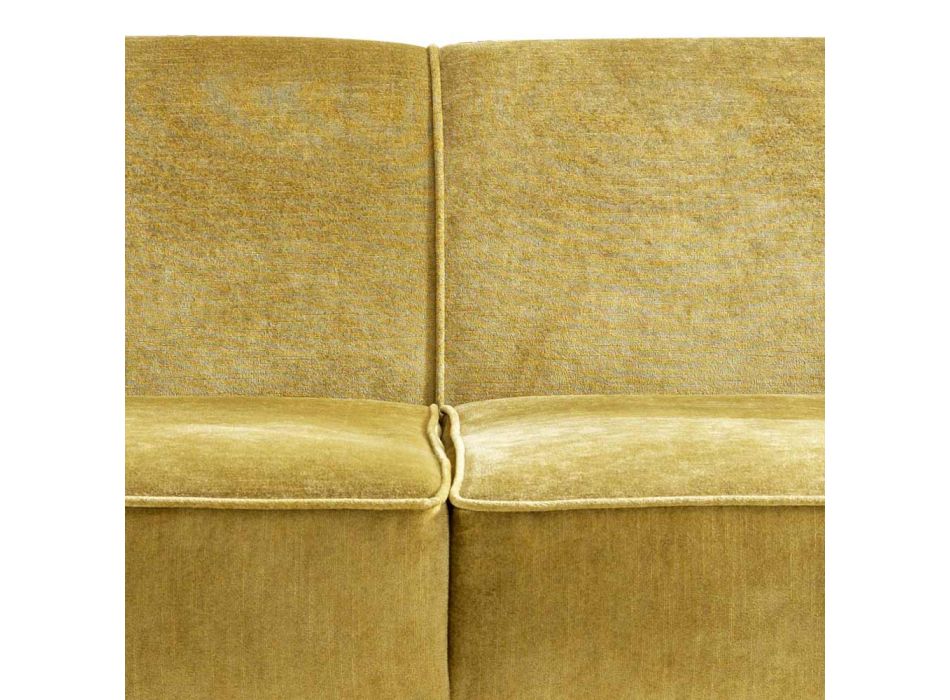 Design-Sofa mit Buchenholz bezogen Grilli Kipling aus Italien
