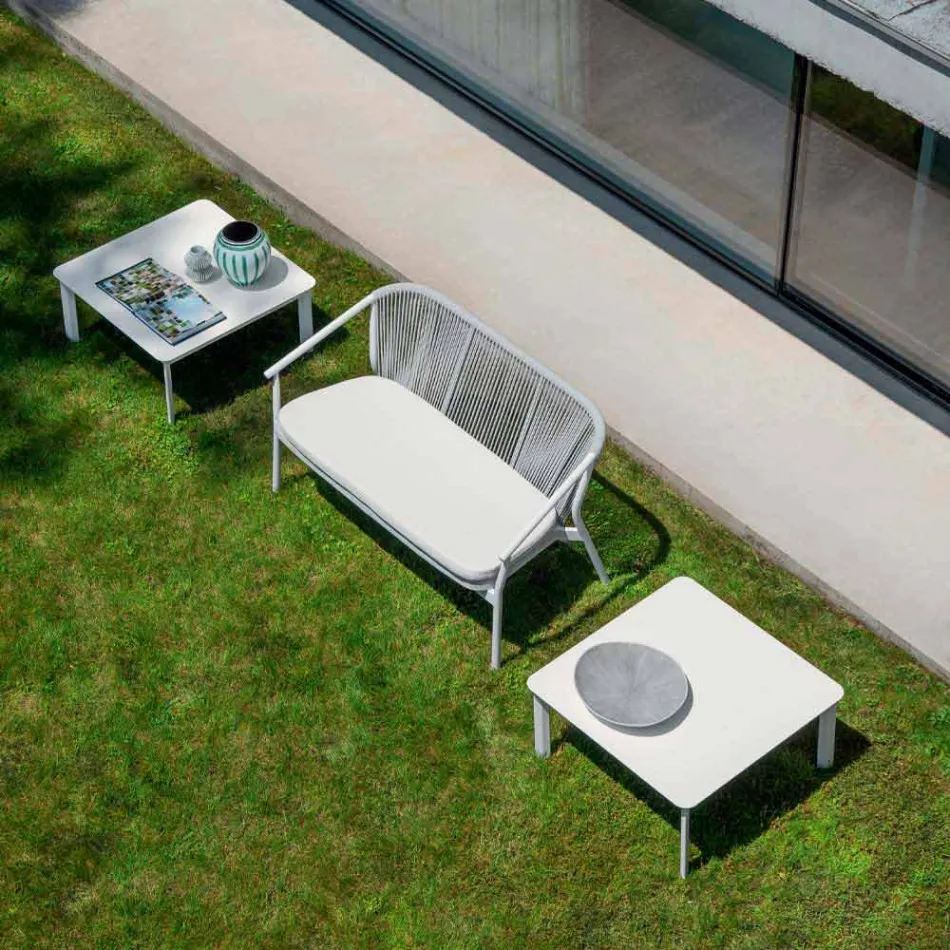 Zweisitzer Garden Stacking Sofa Aluminium und Stoff - Smart By Varaschin Viadurini