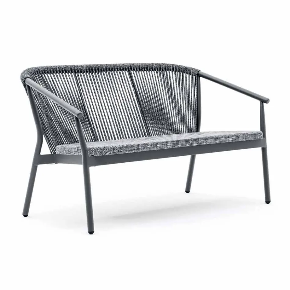 Zweisitzer Garden Stacking Sofa Aluminium und Stoff - Smart By Varaschin Viadurini