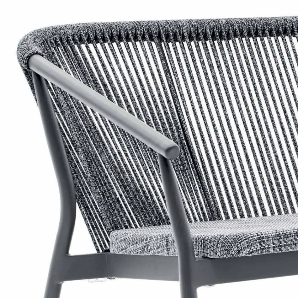 Zweisitzer Garden Stacking Sofa Aluminium und Stoff - Smart By Varaschin Viadurini