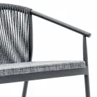 Zweisitzer Garden Stacking Sofa Aluminium und Stoff - Smart By Varaschin Viadurini