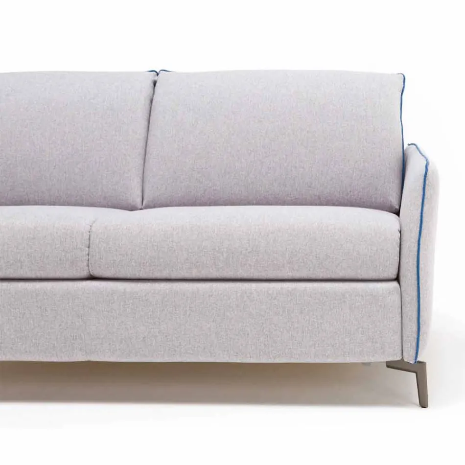 Zwei Sitzer-Sofa modernes Design L.145 cm Kunstleder / Stoff Erica Viadurini