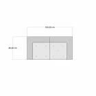 Gepolstertes Zweisitzer-Ethnosofa aus Patchworkstoff und Holzfaser Viadurini