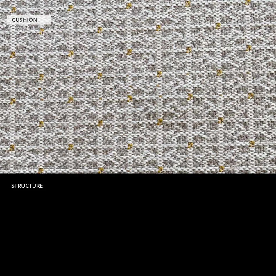 Metallsofa für den modernen Garten, hohe Qualität, hergestellt in Italien – Karol Viadurini