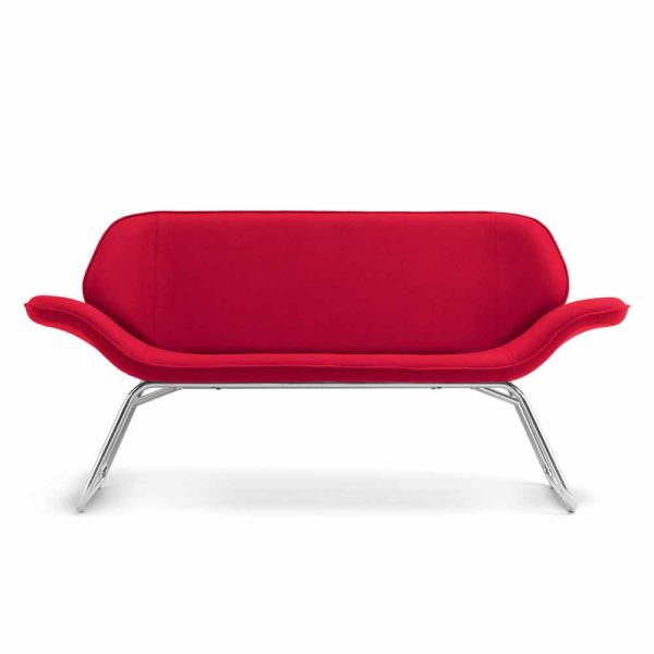 Design wartzimmer sofa aus kunstleder made in italy cesare