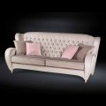 Sofa aus Samt mit Capitonnè Dekor New Classic Schinke