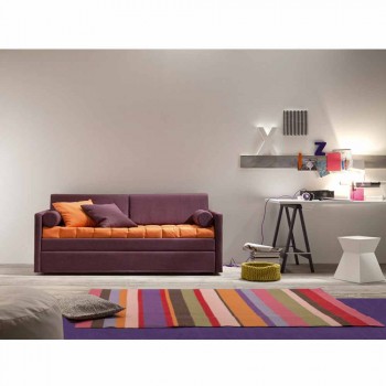 Design Etagenbett Sofa bezogen in Made in Italy Stoff - Gretel