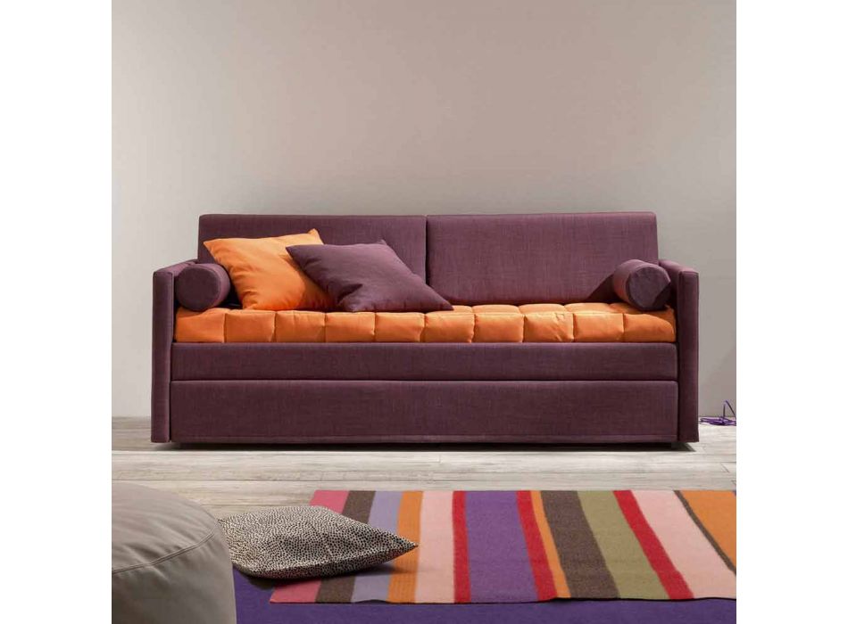 Design Etagenbett Sofa bezogen in Made in Italy Stoff - Gretel