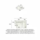 Design Eckschlafsofa aus beige Stoff Made in Italy - Ortensia Viadurini