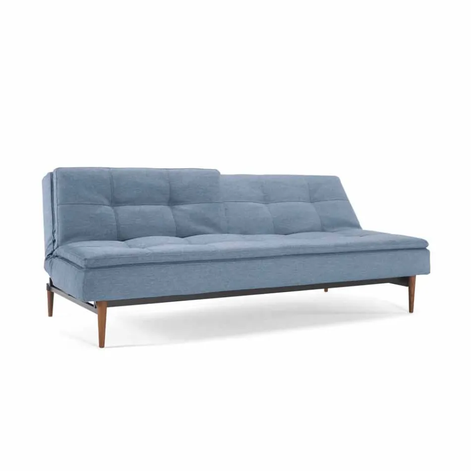 Einstellbare blaue Sofa in 3 Positionen Bett Dublexo Viadurini