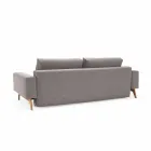 Moderne graue Sofa-Bett Idun in Dänemark gemacht - Innovation Viadurini