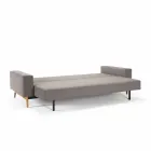 Moderne graue Sofa-Bett Idun in Dänemark gemacht - Innovation Viadurini