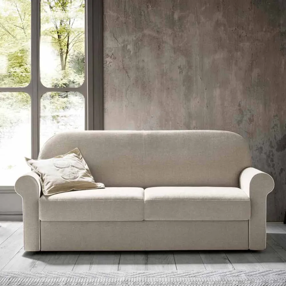 Doppelschlafsofa aus Designstoff Made in Italy - Anemone Viadurini