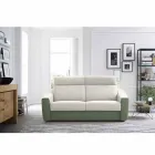 Modernes Schlafsofa gepolstert in Made in Italy Bicolor Fabric - Begonia Viadurini