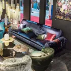 Lineares Stoffsofa mit Armlehnen Axel Viadurini