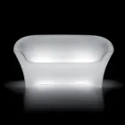 Helles Outdoor-Sofa aus Polyethylen mit LED-Licht, hergestellt in Italien – Conda Viadurini