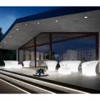 Helles Outdoor-Sofa aus Polyethylen mit LED-Licht, hergestellt in Italien – Conda Viadurini