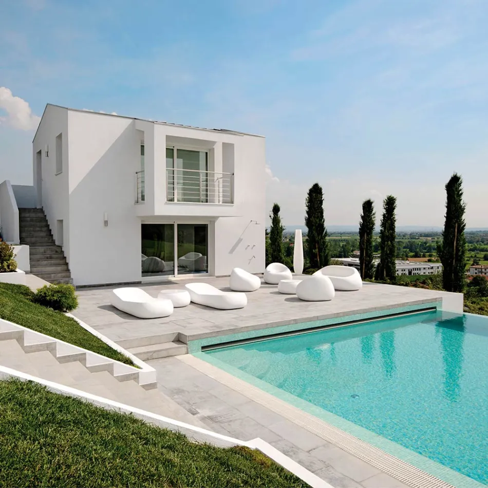 Modernes Outdoor-Sofa aus Polyethylen von Made in Italy Design - Ervin Viadurini