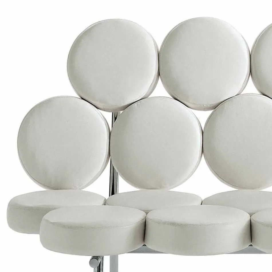 Modernes Ledersofa mit Luxus Made in Italy Stahlkonstruktion - Arthur Viadurini