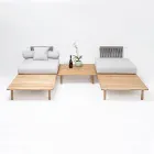 Modulares Gartensofa mit 2 Seilrückenlehnen - Bellatrix Viadurini