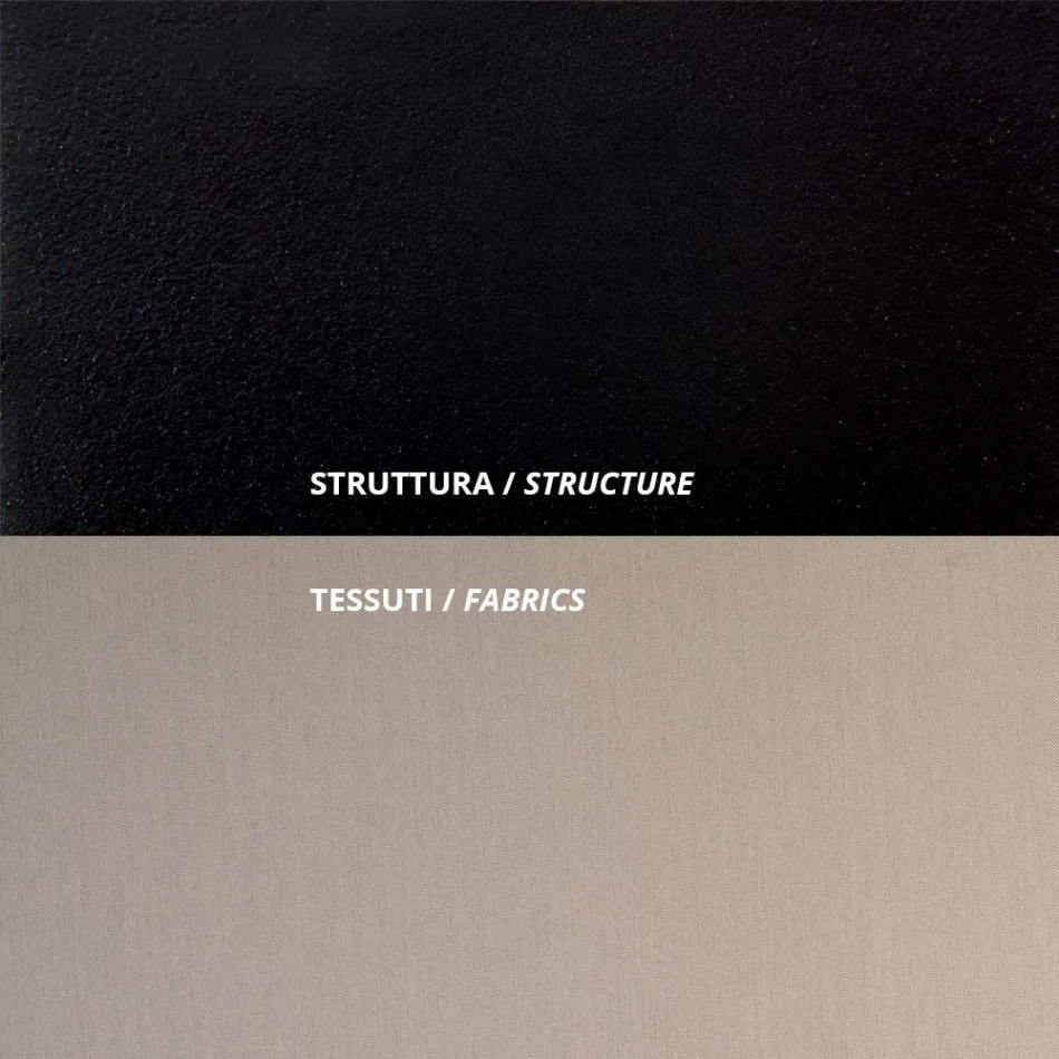 Outdoor-Sofa aus Stahl in verschiedenen Größen und Kissen Made in Italy - Arwen Viadurini