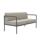 Outdoor-Sofa aus Stahl in verschiedenen Größen und Kissen Made in Italy - Arwen Viadurini
