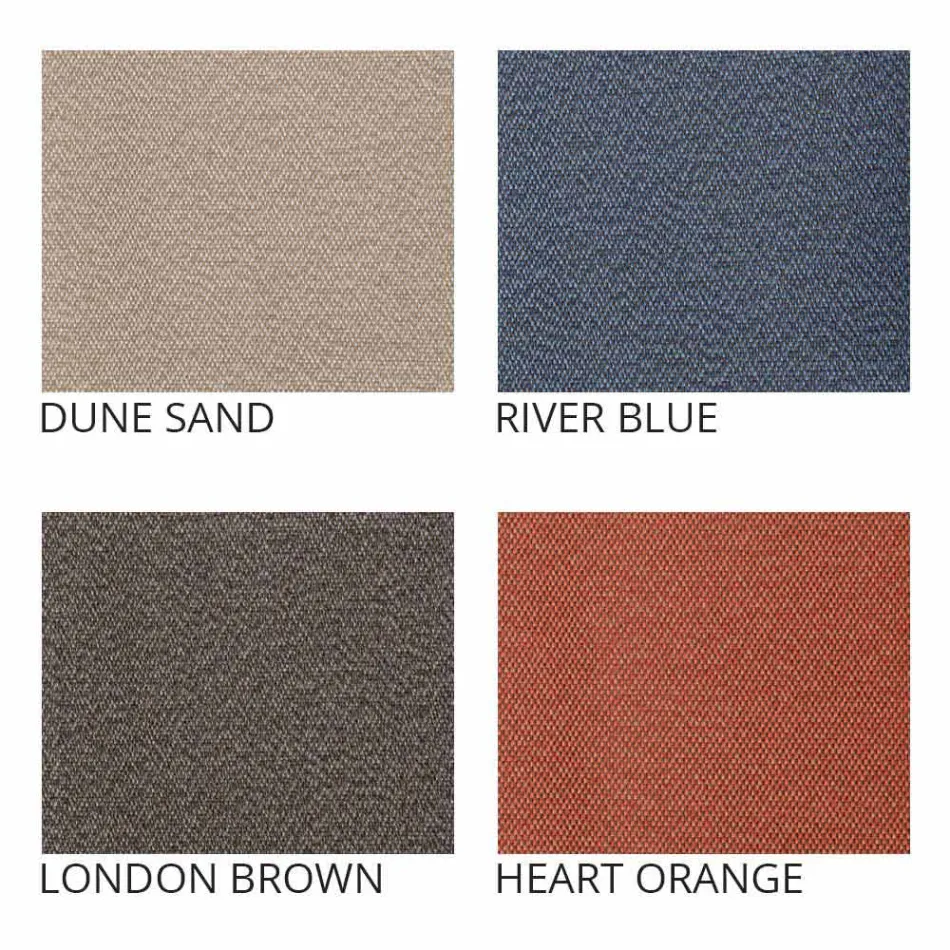 2-Sitzer-Outdoor-Sofa aus Stoff oder Leder - Mara by Slide Viadurini