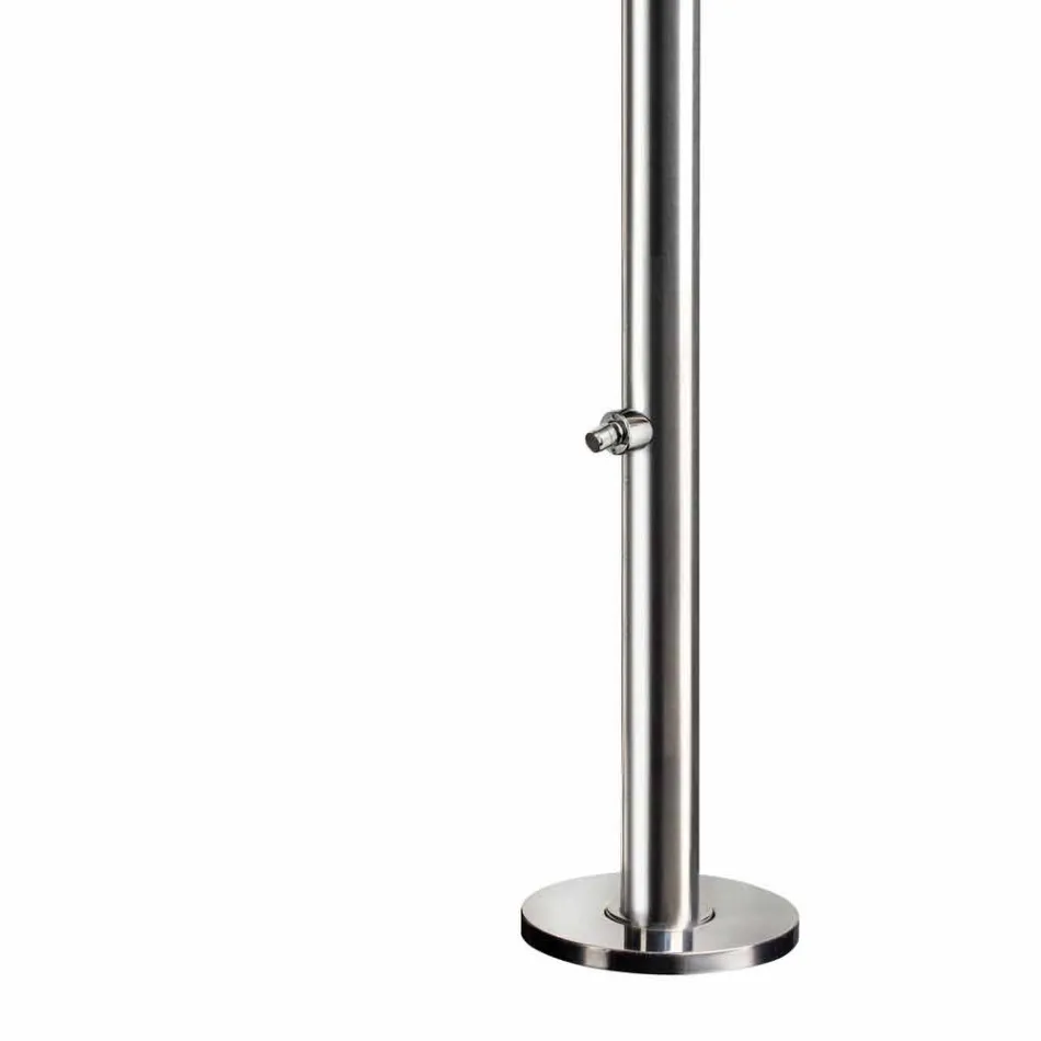 Gartendusche aus verchromtem Edelstahl mit Fußwaschung Made in Italy - Marlen Viadurini