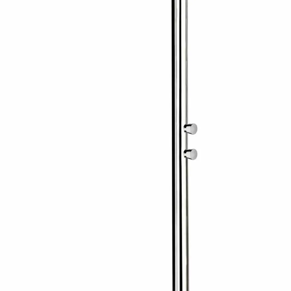 Outdoor-Stahldusche mit Fußwaschanlage und Timer Made in Italy - Modeo Viadurini