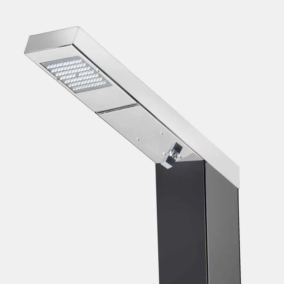 Solare Gartendusche aus Stahl mit Wasserfallstrahl Made in Italy - Werner Viadurini