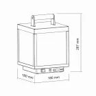 Dekorativer LED-Außenstrahler aus weißem Aluminium oder Corten - Bettina Viadurini