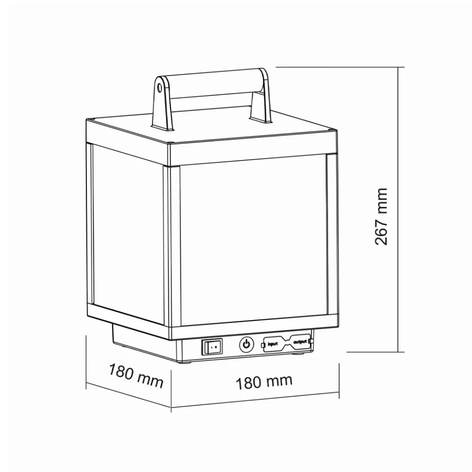 Dekorativer LED-Außenstrahler aus weißem Aluminium oder Corten - Bettina Viadurini