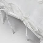 Kissenbezug aus Leinen mit Armonia-Spitze und puderfarbenen Schnürsenkeln oder Rückseite – Masone Viadurini