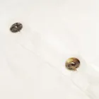 Quadratischer Kissenbezug aus buntem, schwerem Leinen mit Agoya-Knöpfen – mediterran Viadurini