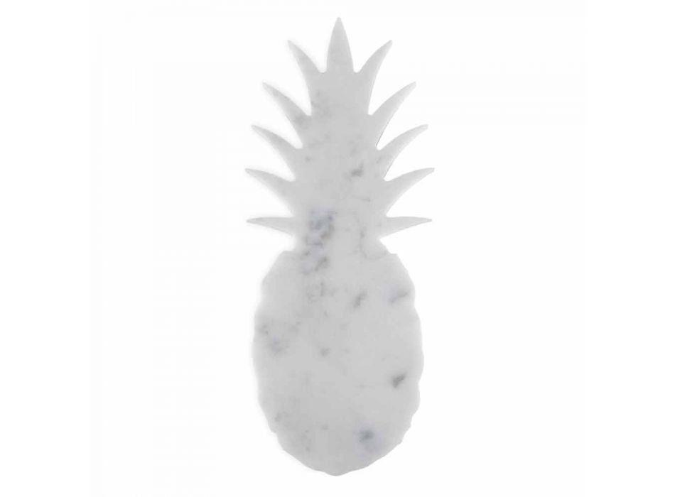Briefbeschwerer im Ananas-Design aus weißem Carrara-Marmor Made in Italy - Arta